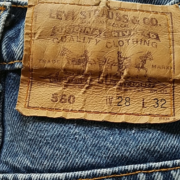 VINTAGE LEVI'S 560 ORANGE TAG TAPERED LEG - Picture 5 of 9